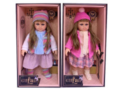 15寸棉身搪胶手脚娃娃带IC（2款）