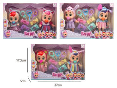 5inch Solid Body Cry Baby Set W/IC(2in1) toys