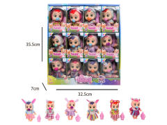 5inch Solid Body Cry Baby Set W/IC(12in1) toys