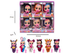 8inch Empty Body Cry Baby Set W/IC(6in1) toys