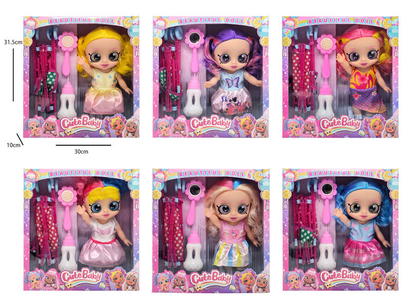 10inch Doll Set W/IC(6S) toys