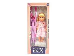 16inch Doll W/IC & Go-Cart toys