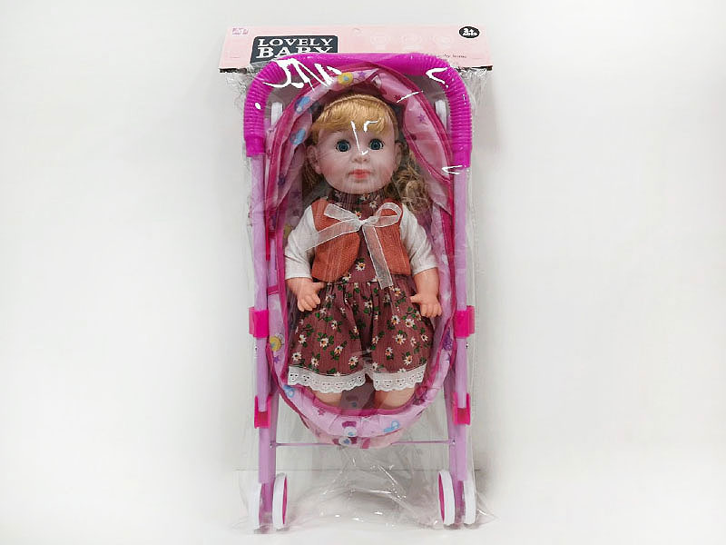 16inch Doll W/IC & Go-Cart toys