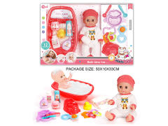 14inch Drink Water And Pee Baby Set W/IC