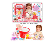14inch Drink Water And Pee Baby Set W/IC toys