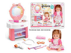 14inch Drink Water And Pee Baby Set W/IC toys