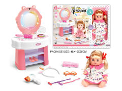 14inch Drink Water And Pee Baby Set W/IC toys