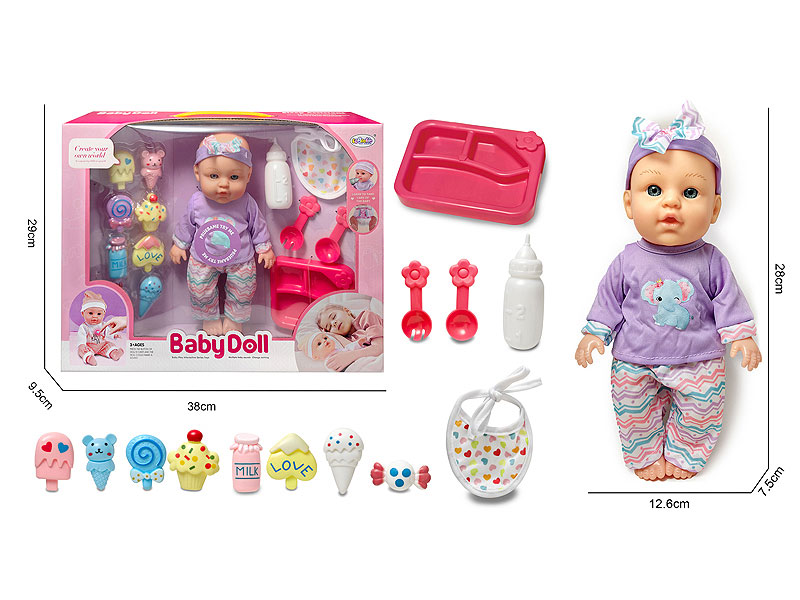 12inch Moppet Set W/IC toys