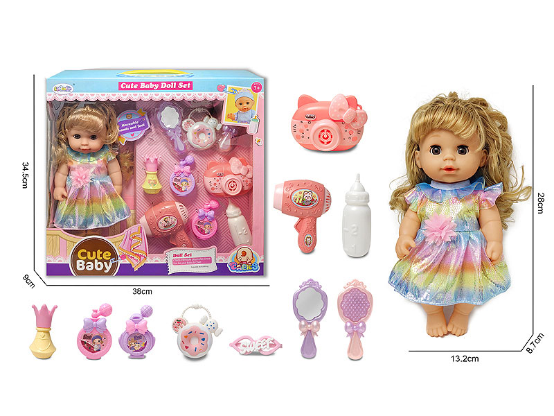 12inch Moppet Set W/IC toys
