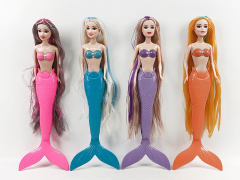 34CM Solid Body Mermaid W/L(4C) toys