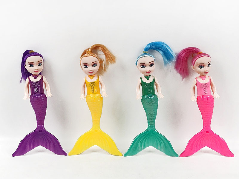6inch Solid Body Mermaid W/L(4C) toys
