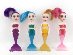 5inch Solid Body Mermaid W/L(4C) toys