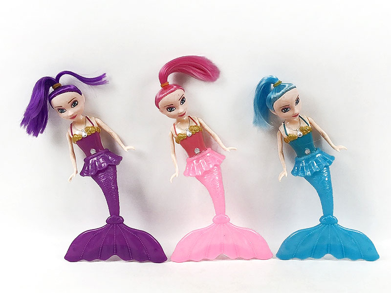7inch Solid Body Mermaid W/L(3C) toys