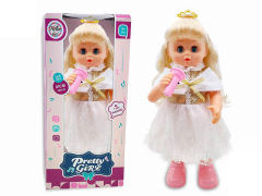 16inch B/O Walking Singing Doll W/L toys