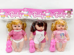 10寸吹瓶身坐姿女娃套装带IC（3款）
