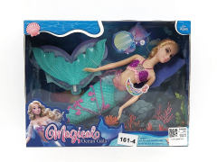 11inch Solid Body Mermaid Set W/L_M toys