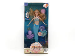 11inch Solid Body Mermaid Set W/L toys
