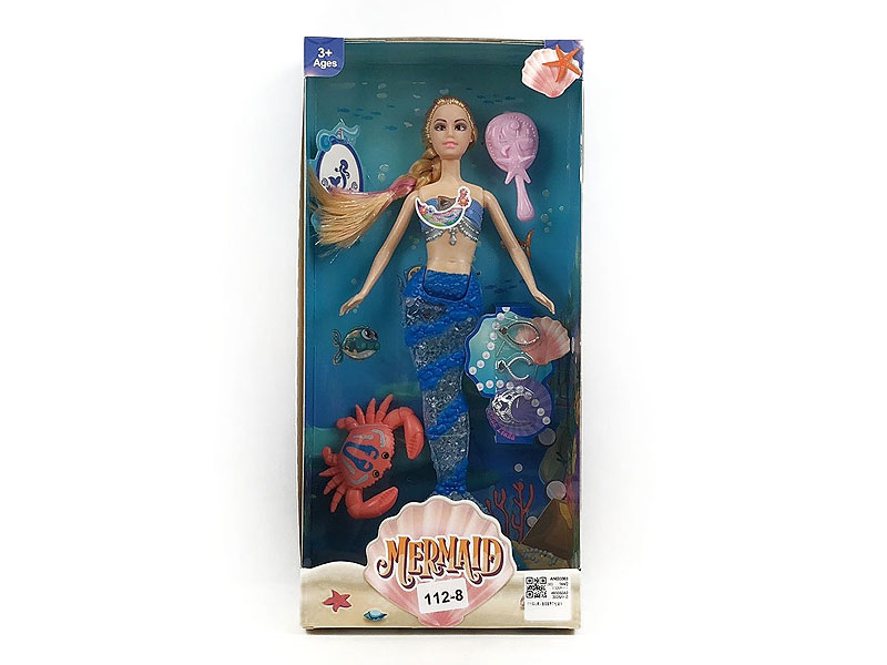 11inch Solid Body Mermaid Set W/L_M toys