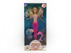 11inch Solid Body Mermaid Set W/L toys