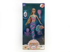 11inch Solid Body Mermaid Set W/L toys