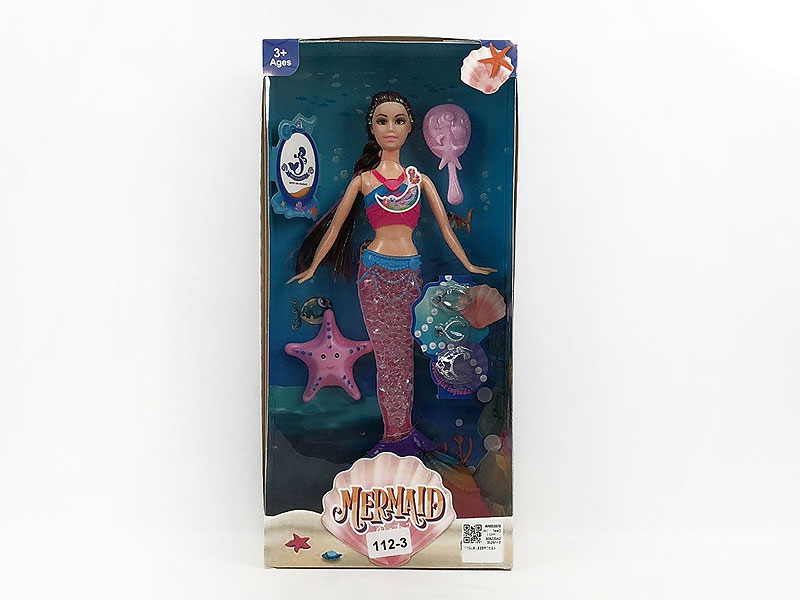 11inch Solid Body Mermaid Set W/L_M toys