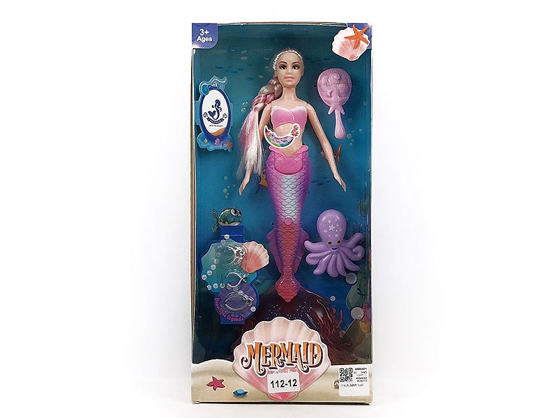 11inch Solid Body Mermaid Set W/L_M toys