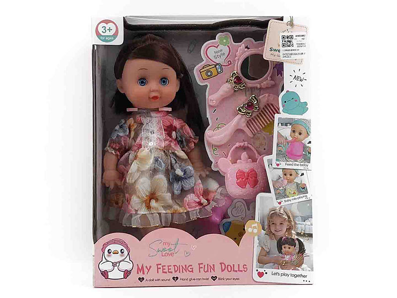 11inch Doll Set W/M(2C) toys