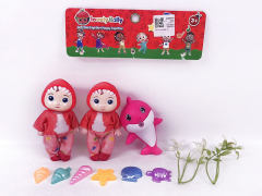 5.5inch Solid Body Doll Set W/IC(2in1) toys