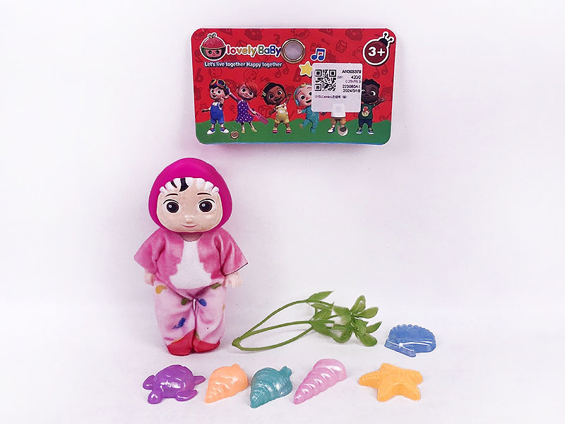 5.5inch Solid Body Doll Set W/IC(6S) toys