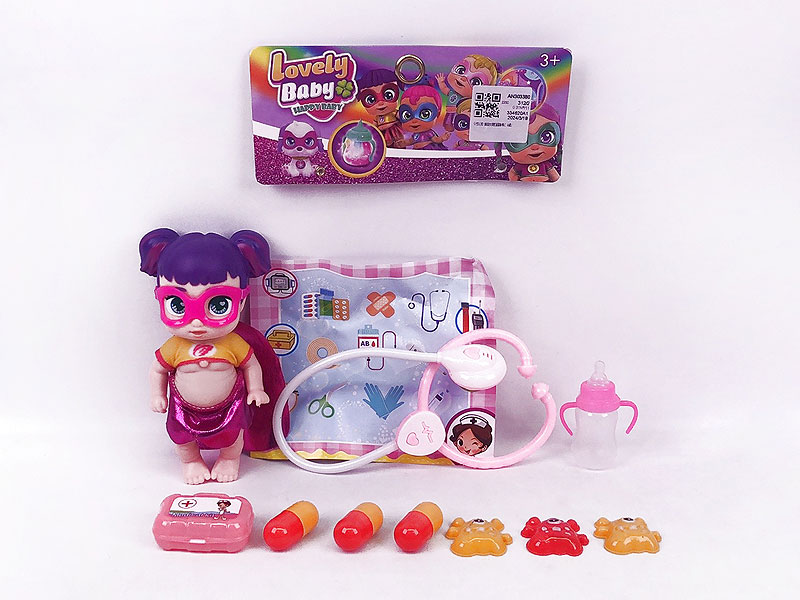 5inch Solid Body Doll Set W/IC(4S) toys