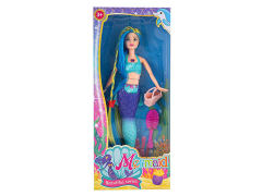 13.5inch Solid Body Mermaid Set W/L_M toys
