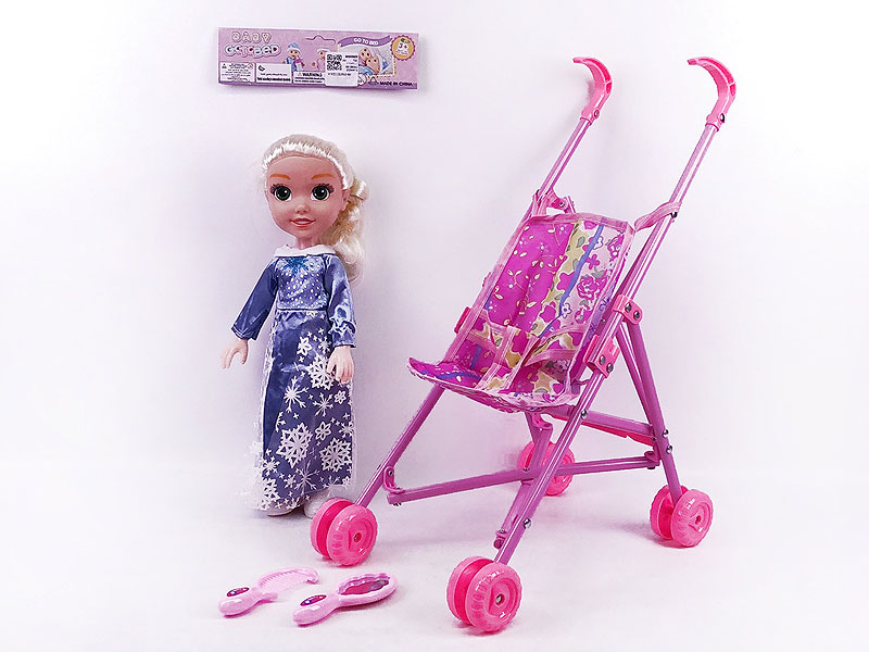 14inch Doll W/M & Go-Cart toys