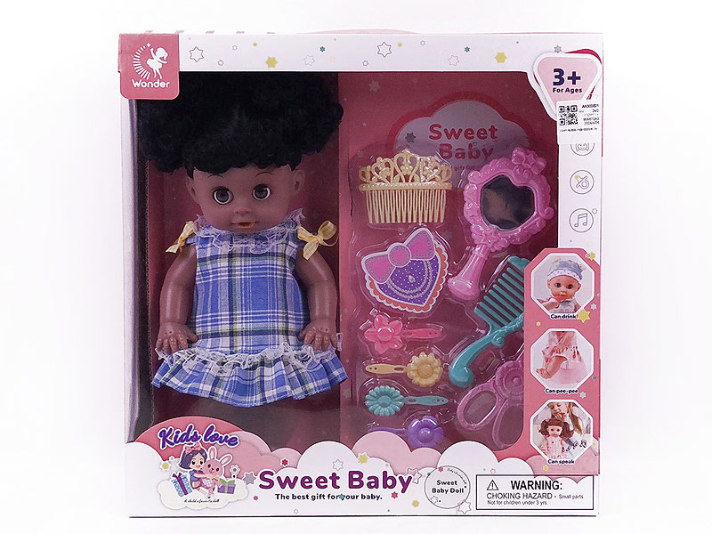 31CM Doll Set W/IC(2C) toys