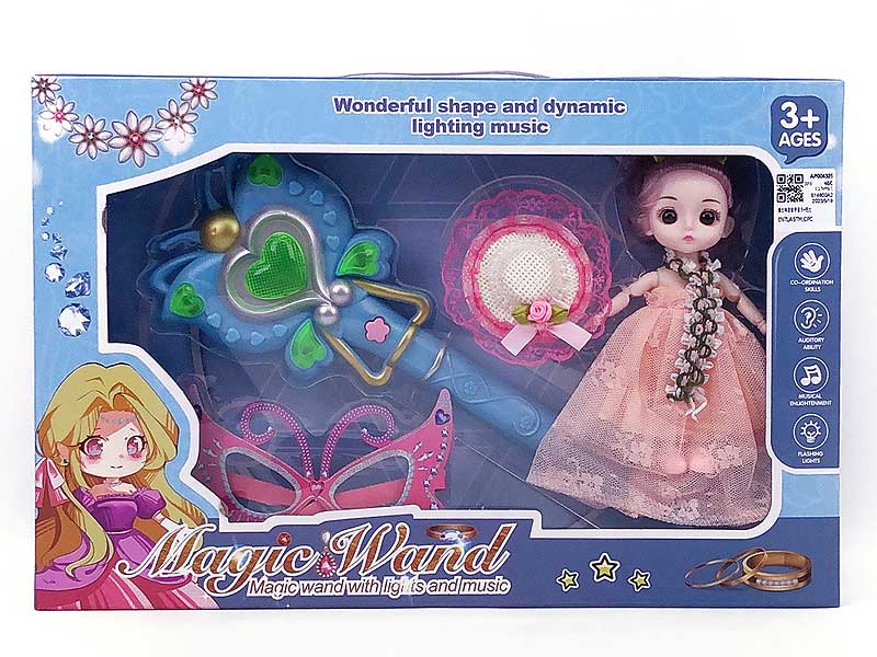 Magic Stick Set W/M & Doll toys