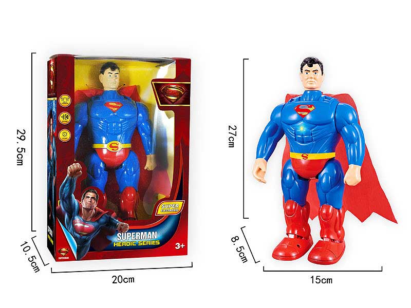 B/O Walking Super Man W/L_M toys