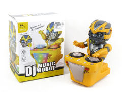 DJ大黄蜂电动机器人带灯光音乐