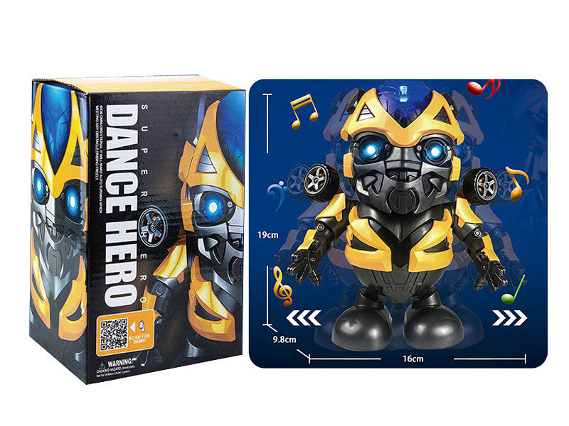 B/O Dancing Bumblebee Robot W/L_M toys