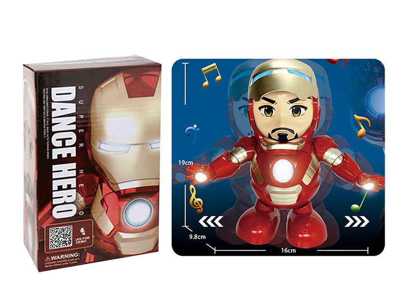 B/O Dancing Iron Man Robot W/L_M toys
