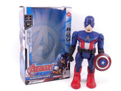 B/O Walking Captain America W/L_M toys
