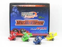 Die Cast Helicopter Pull Back(12in1)