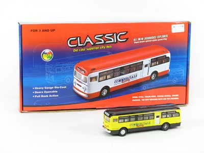 Die Cast Bus Pull Back(6in1) toys