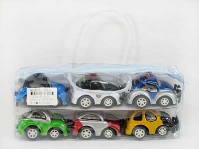 Pull Back Police Car(6in1) toys