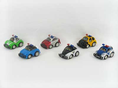 Pull Back Police Car(6in1) toys