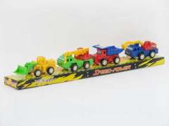 Pull Back Construction Truck(4in1) toys