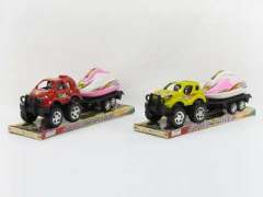 Pull Back Racing Car Tow Boat(2S)