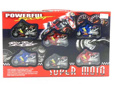 Pull Back Motorcycle W/L(6in1) toys