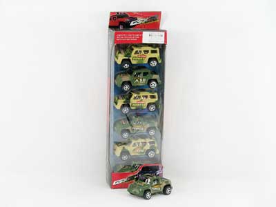 Pull Back Jeep(6in1) toys