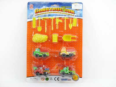 Pull Back Construction Truck W/Tool(4in1) toys