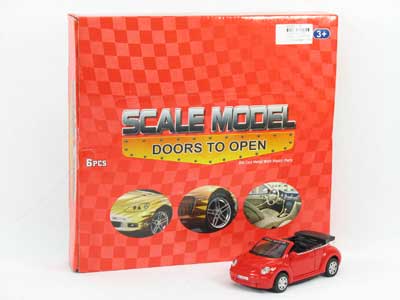 1:32 Die Cast Car Pull Back(6in1) toys