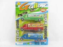 Pull  Back Container Car(3in1)